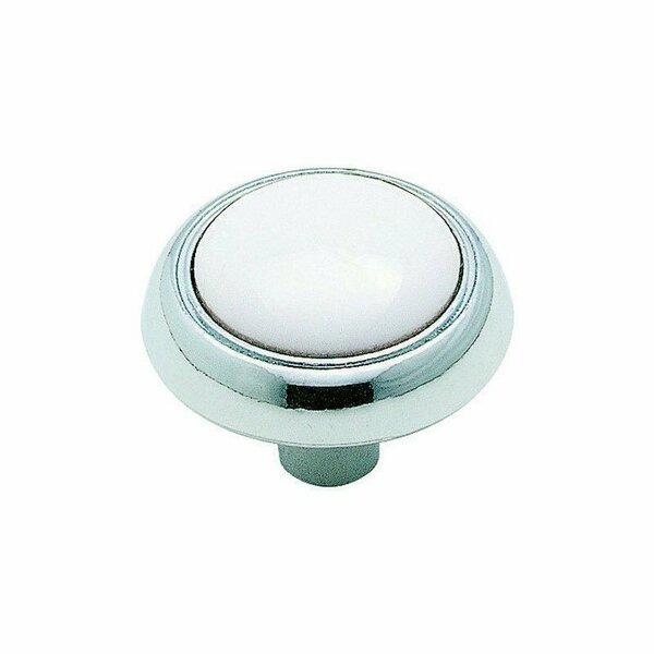 Amerock Allison Traditional Classics Round Cabinet Knob 1-3/16 in. D 15/16 in. Polished Chrome 262WCH